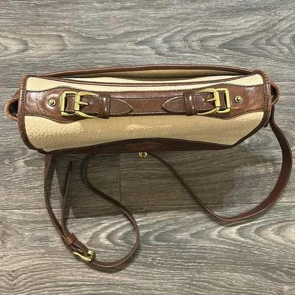 Vintage Dooney & Bourke All Weather Raw Leather
Carrier Shoulder Bag Crossbody - Picture 3 of 17